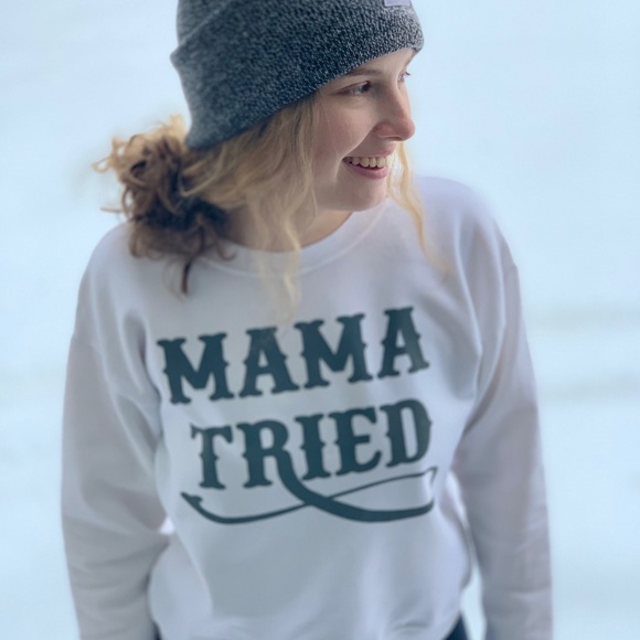 Mama Tried sublimation sweatshirt. Large - Picture 2 of 2
